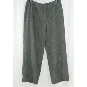 Garfield & Marks Womens Black White Blake Crop Pants 6 Made in NY